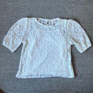 White lace top
